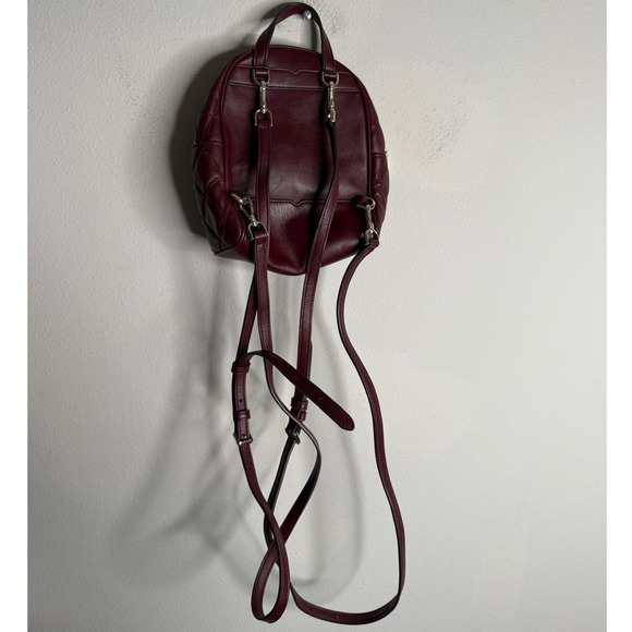 Kate Spade New York Burgandy Briar Lane Quilted Mini Convertible Backpack - Picture 3 of 6